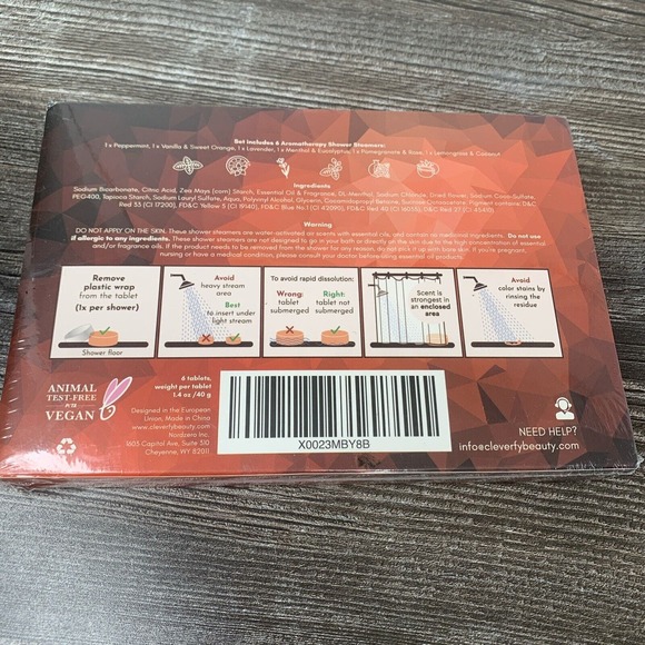 Shower Steamers Bombs by Cleverfy Six Aromatherapy Shower Bombs Essential Oils - Picture 3 of 5